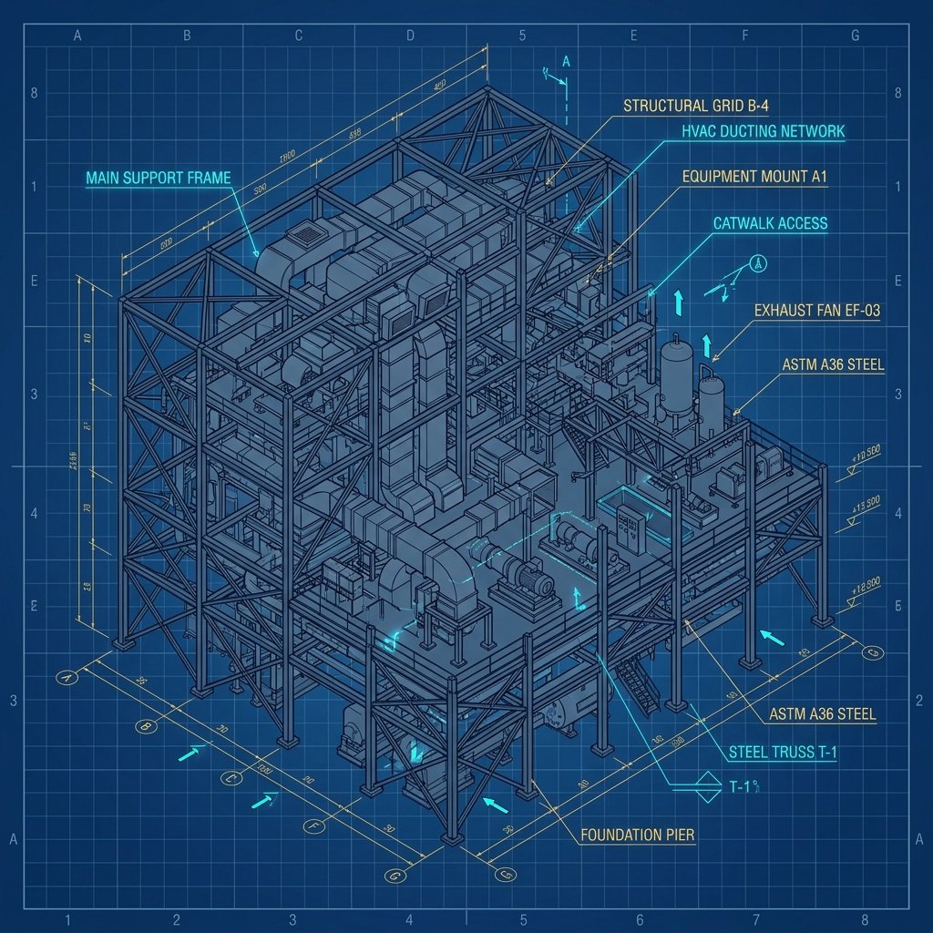 Mechanical Detailing BIM Model Centerpiece